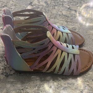 George Pastel Rainbow Strappy Sandals